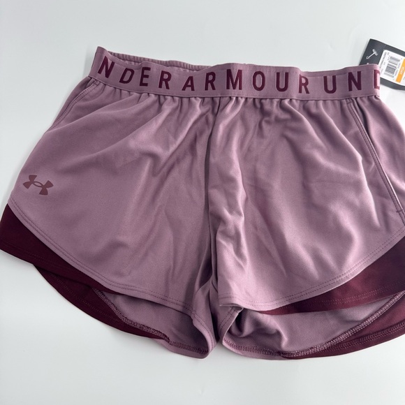 New Under Armour purple and burgundy shorts. Size small - Picture 6 of 7